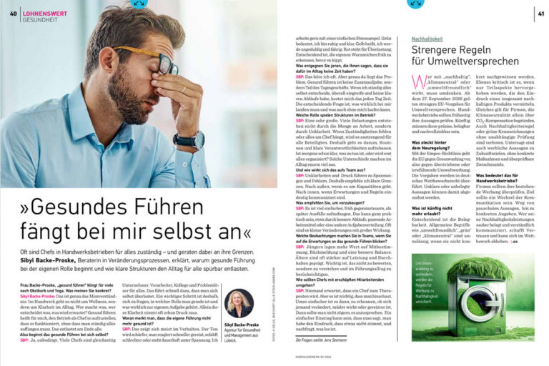 ePaper Magazin HandwerkNord - Gesund Führen