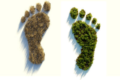 Veränderungsbegleitung, Symbolbild: Fussabdrücke